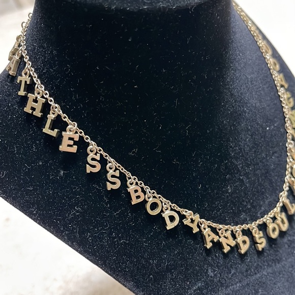 NYC DESIGNER LEE ANGEL “BREATHLESS BODY AND SOUL LOVING YOU FOREVER” NECKLACE - Picture 6 of 10